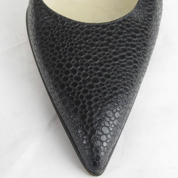 DIOR black shagrene STILLETO PUMPS $2800 size 36.5 - Picture 8 of 8